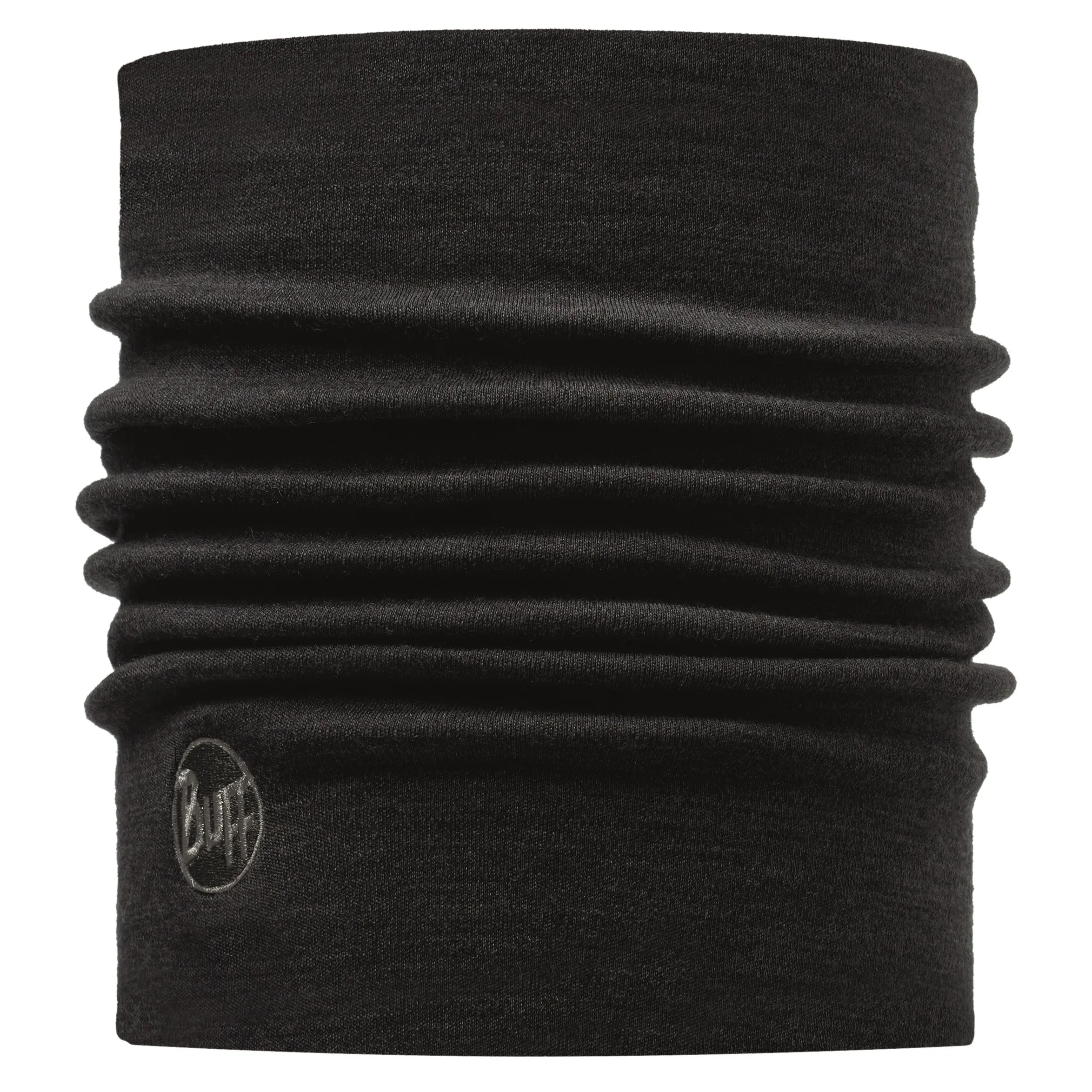 Buff Heavyweight Merino Wool Solid, Solid Black