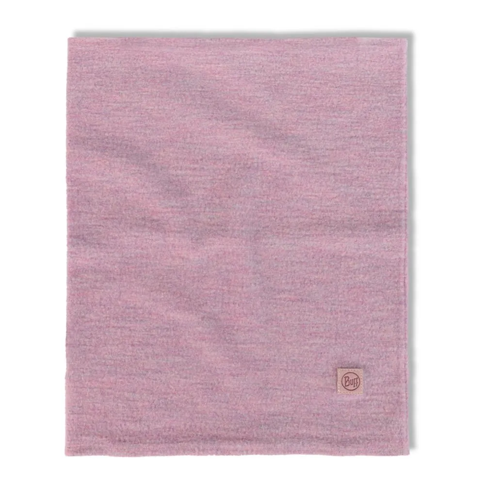 Buff Merino Fleece Halsvärmare, Solid lilac sand