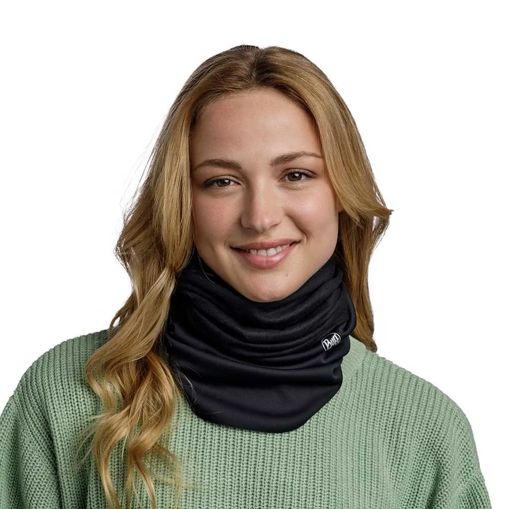 Buff Windproof Halsvärmare, Solid black
