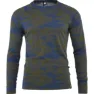 Bula Men's Camo Merino Wool Crew, DENIM