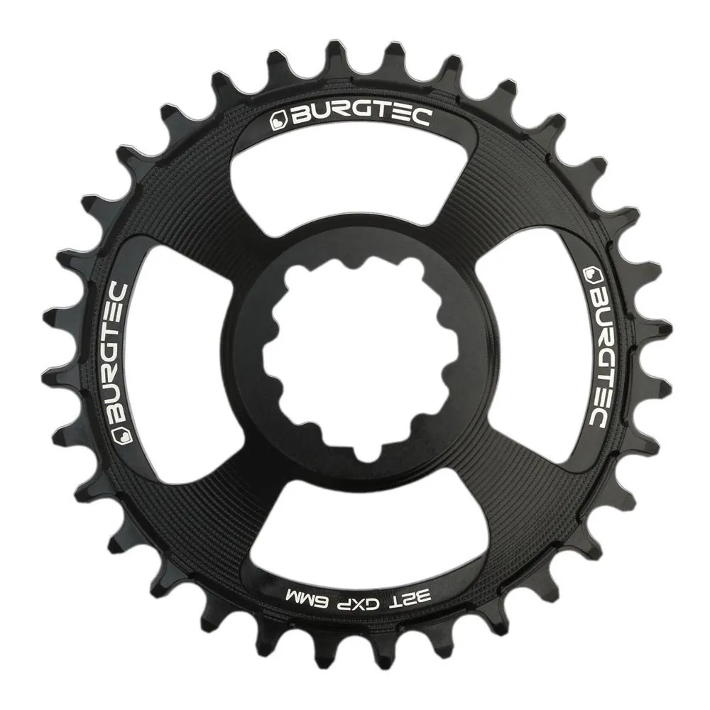 Burgtec Gxp 6 Mm Offset Thick Thin Kedjehjul, Black, 32t
