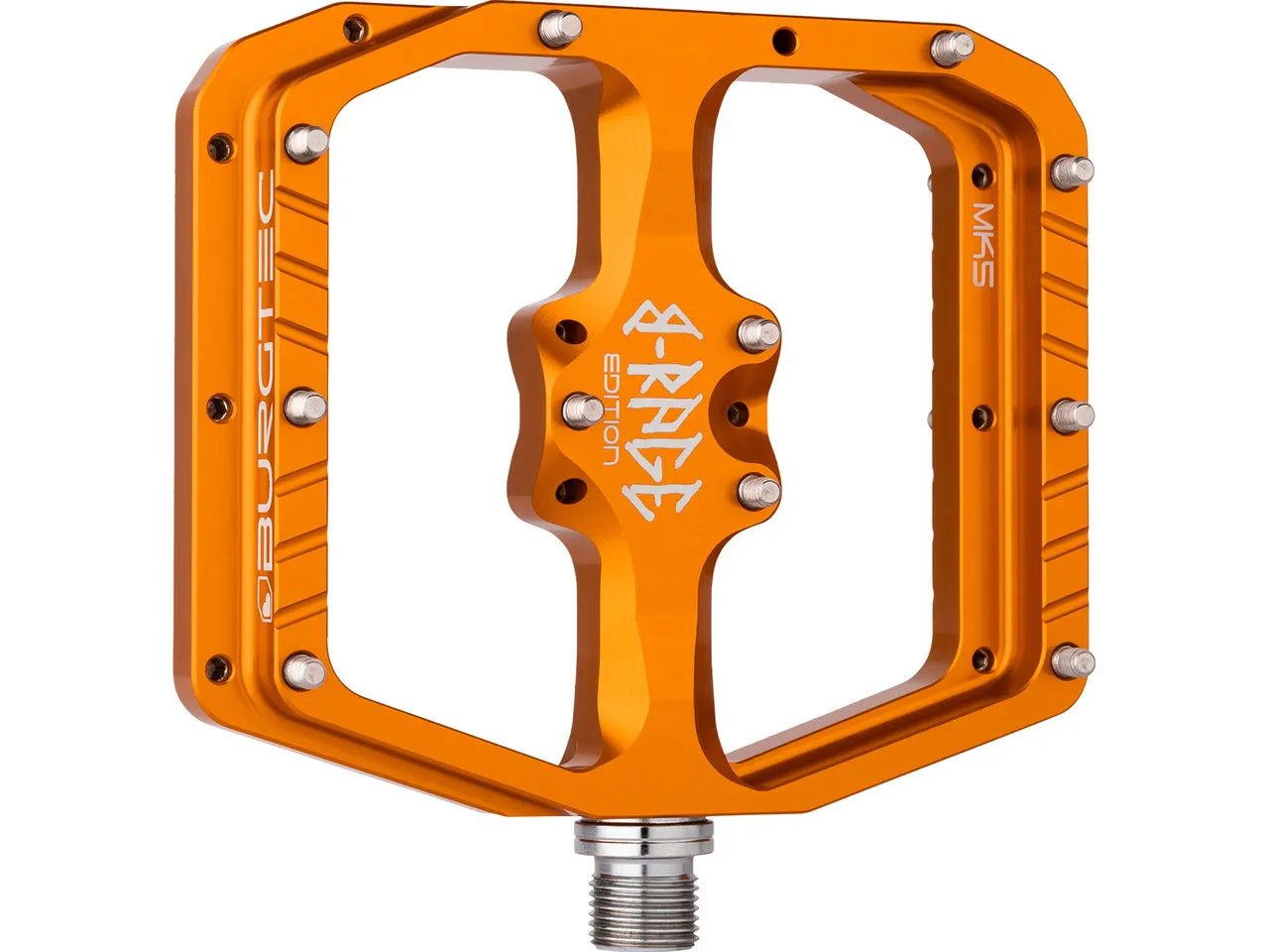 Burgtec Penthouse Flat MK5 B-Rage Edition Plattformpedale, Iron bro orange, One Size