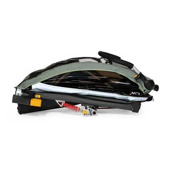 Burley D´lite X Doble Cykelkärra, Green carbon, Max 34kg Burley D´lite X Doble Cykelkärra, Green carbon, Max 34kg
