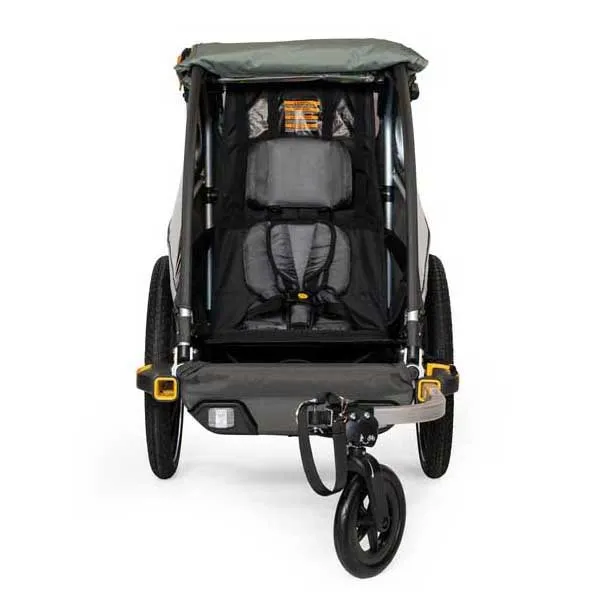 Burley D´lite X Doble Cykelkärra, Green carbon, Max 34kg Burley D´lite X Doble Cykelkärra, Green carbon, Max 34kg