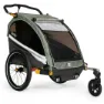 Burley D´lite X Doble Cykelkärra, Green carbon, Max 34kg