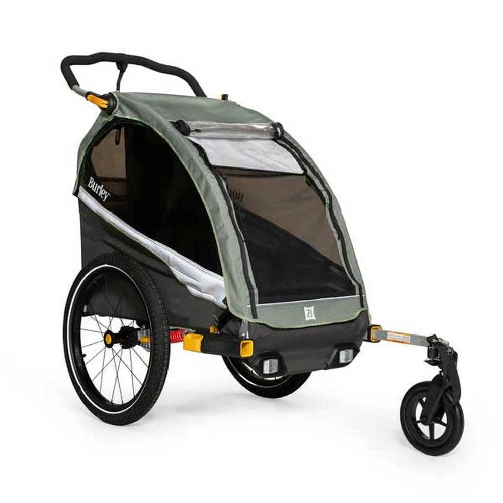 Burley D´lite X Single Cykelkärra, Green, Max 34kg Burley D´lite X Single Cykelkärra, Green, Max 34kg