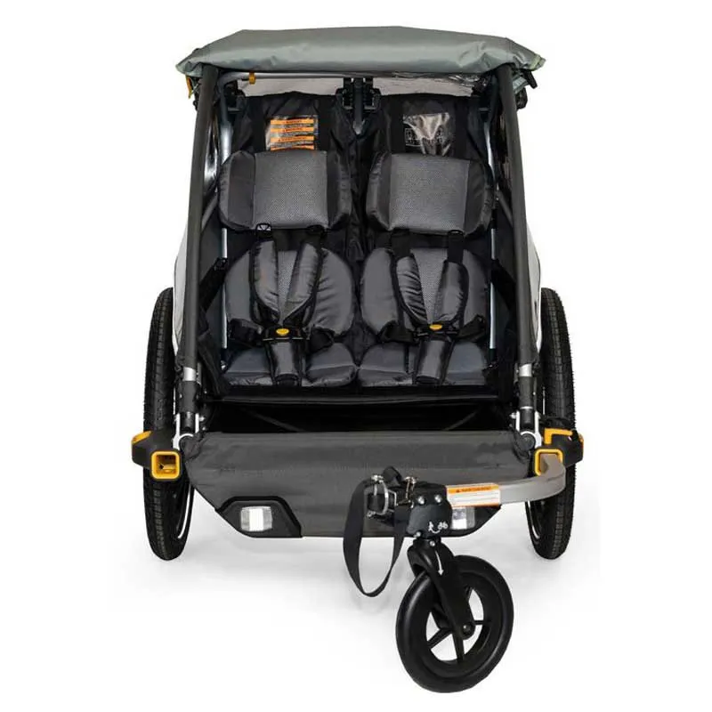 Burley D´lite X Two Seater Cykelkärra, Green, Max 45kg