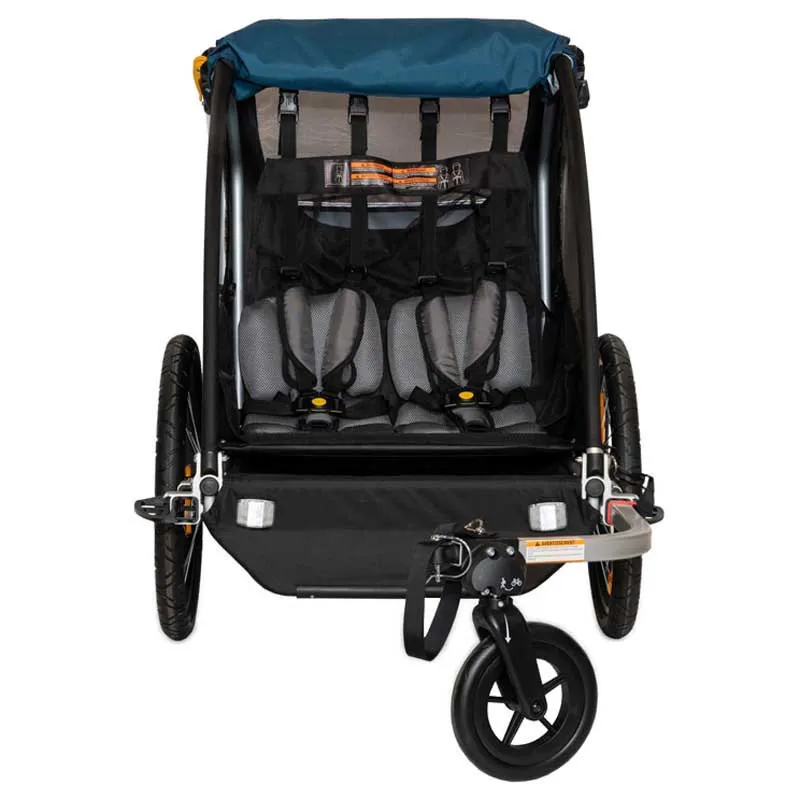 Burley Encore X Two Seater Cykelkärra, Blue, Max 45kg Burley Encore X Two Seater Cykelkärra, Blue, Max 45kg