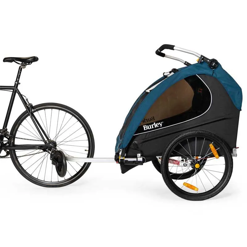 Burley Encore X Two Seater Cykelkärra, Blue, Max 45kg Burley Encore X Two Seater Cykelkärra, Blue, Max 45kg