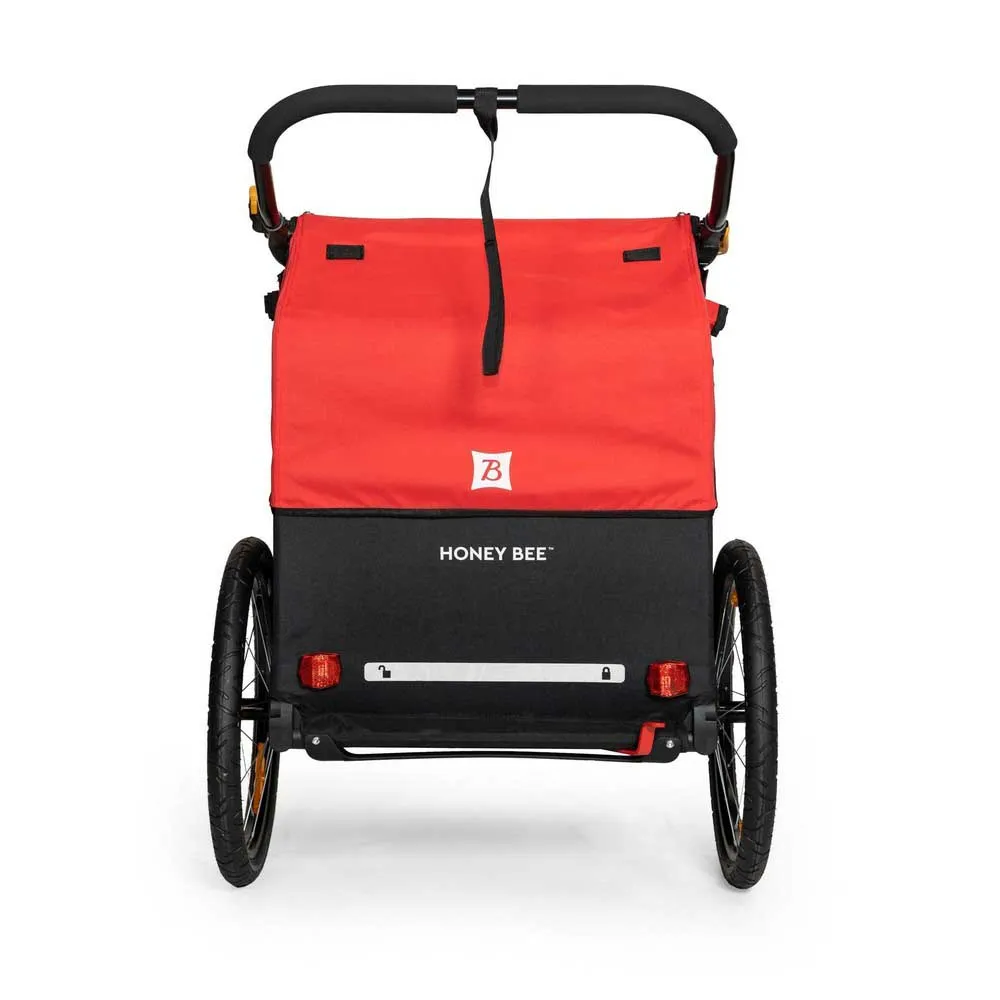 Burley Honey Bee Cykelkärra, Red / black, Max 45kg Burley Honey Bee Cykelkärra, Red / black, Max 45kg