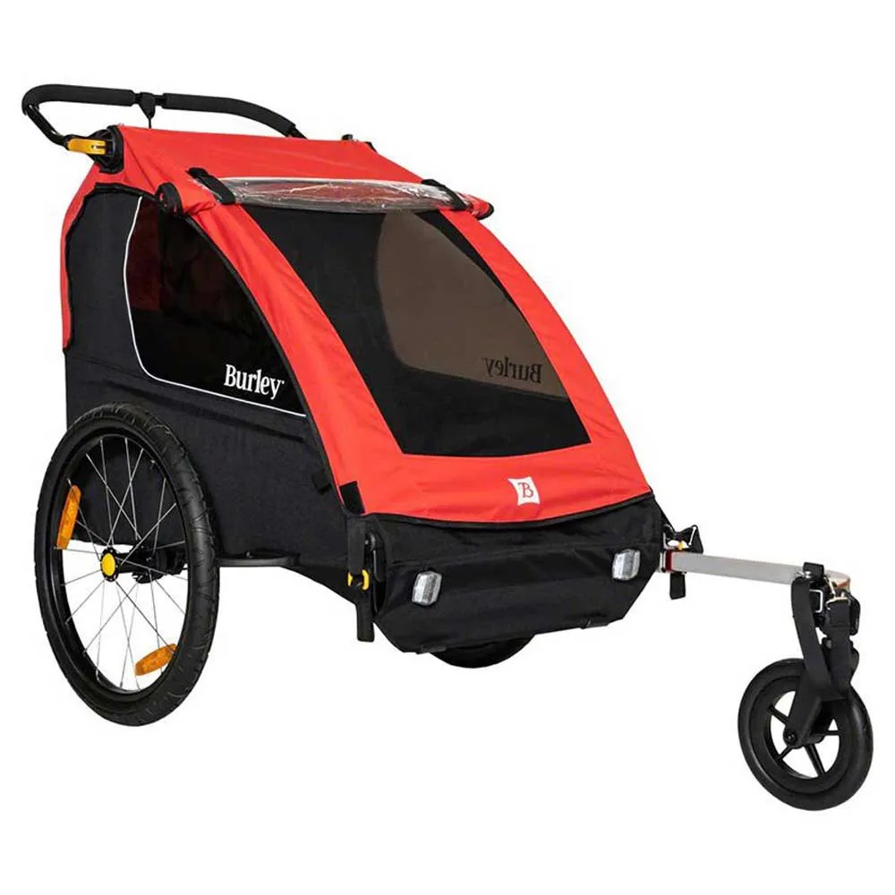 Burley Honey Bee Duo Cykelkärra, Red, Max 45kg