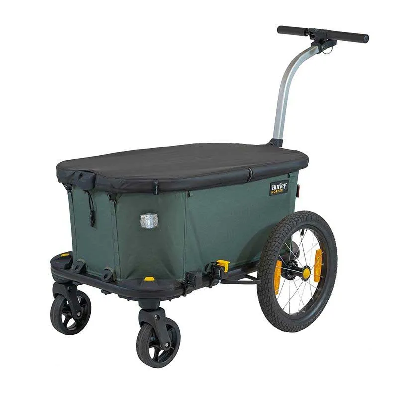 Burley Hopper Cykelkärra, Green, Max 35kg