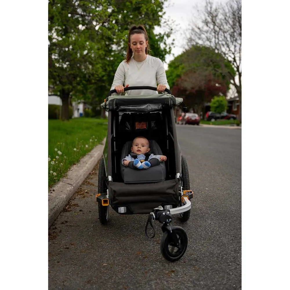 Burley Snuggler Babysäte För Släpvagn, Black, 1 - 6MON