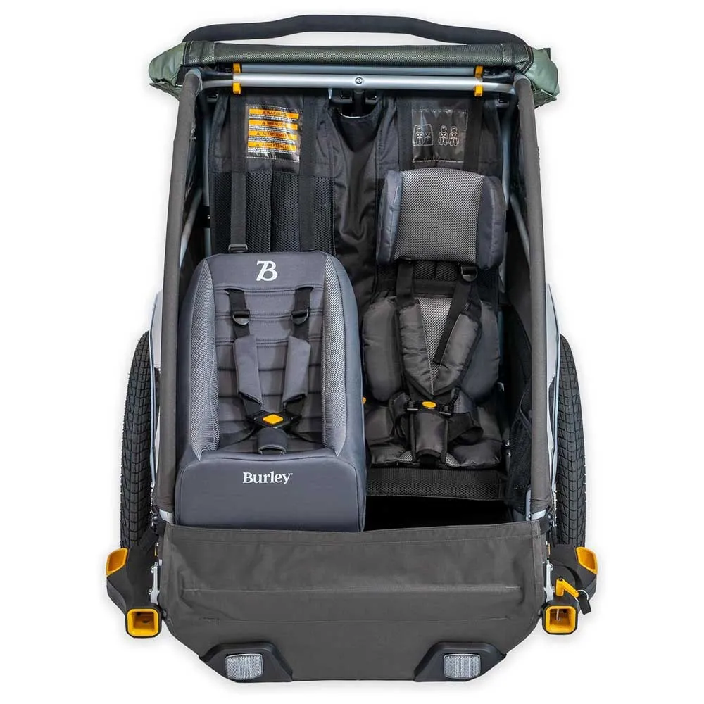Burley Snuggler Babysäte För Släpvagn, Black, 1 - 6MON