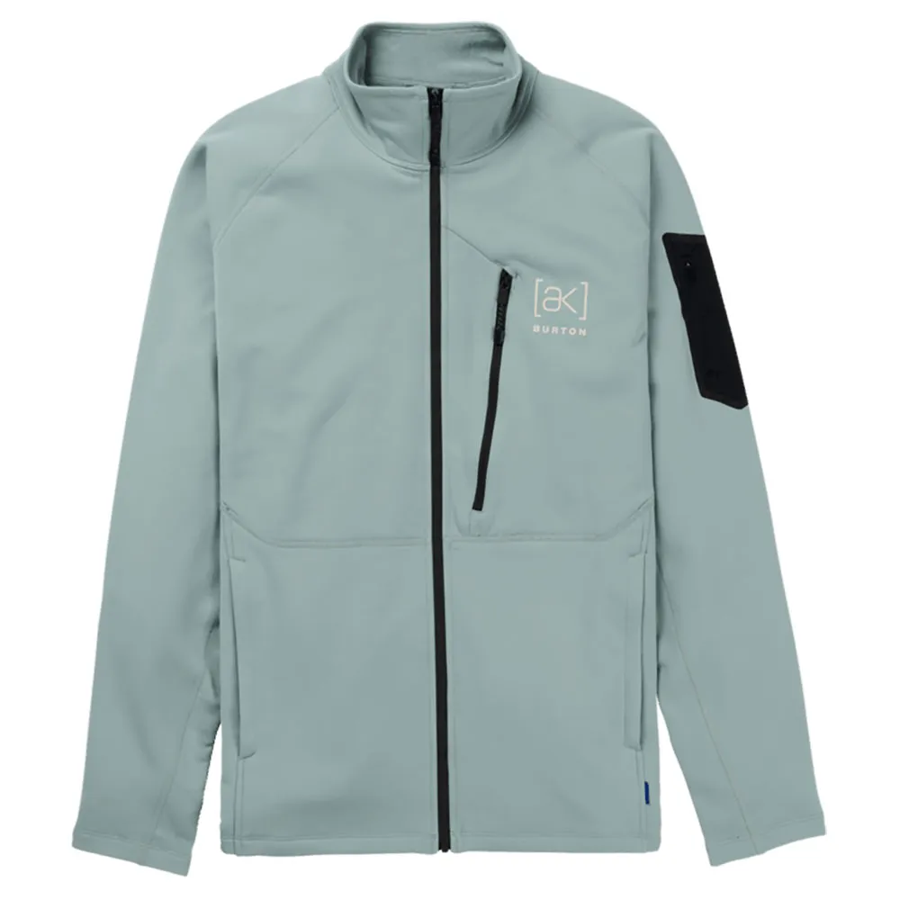 Burton Ak Baker Stretch Fleecejacka Med Dragkedja, Green petrol