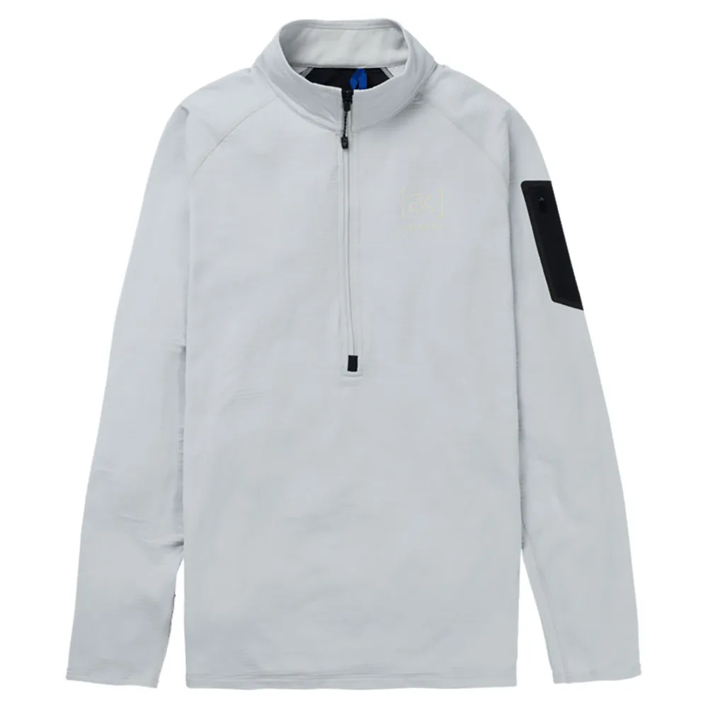 Burton Ak Helium Grid Fleece Med Halv Dragkedja
