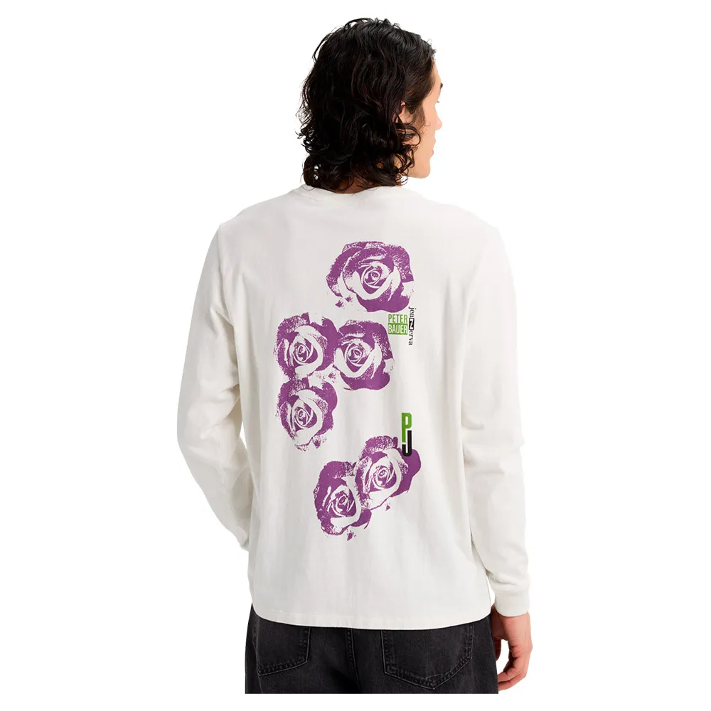 Burton Heavyweight Pj Artist T-shirt Med Lång ärm, Stout white