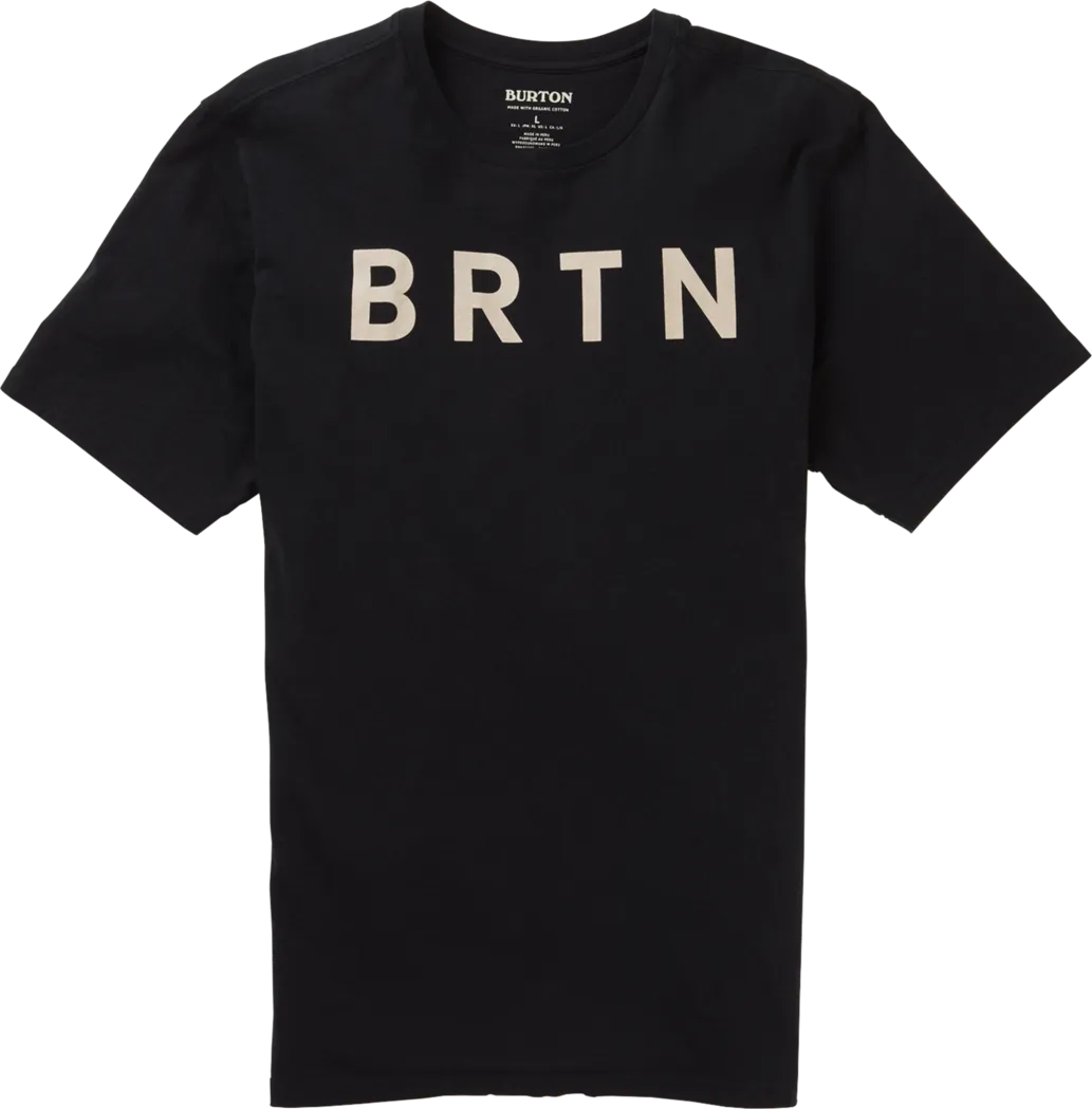 Burton Unisex BRTN Short Sleeve T-Shirt, Black