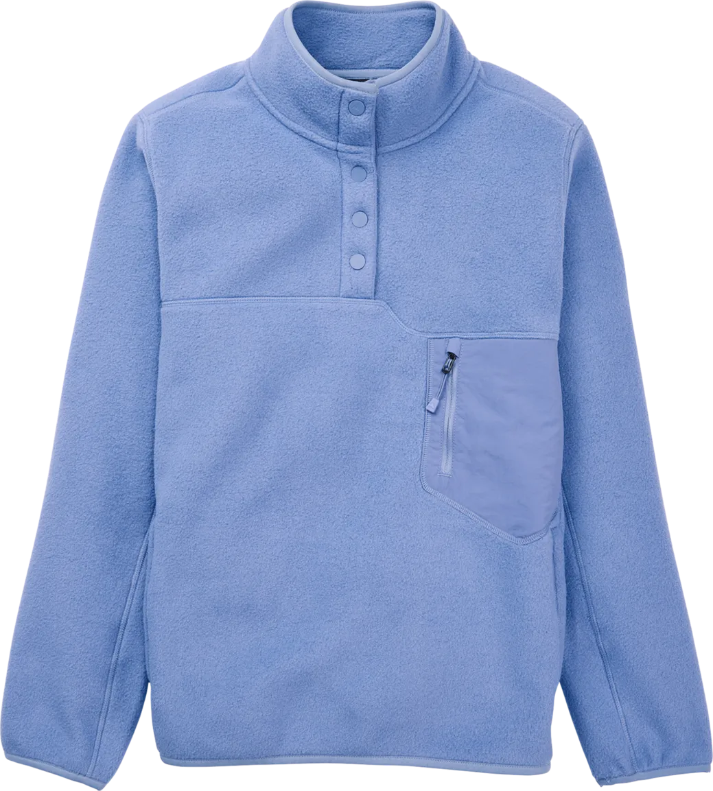 Burton Women's Cinder Fleece Pullover, Slate Blue Burton Women's Cinder Fleece Pullover, Slate Blue