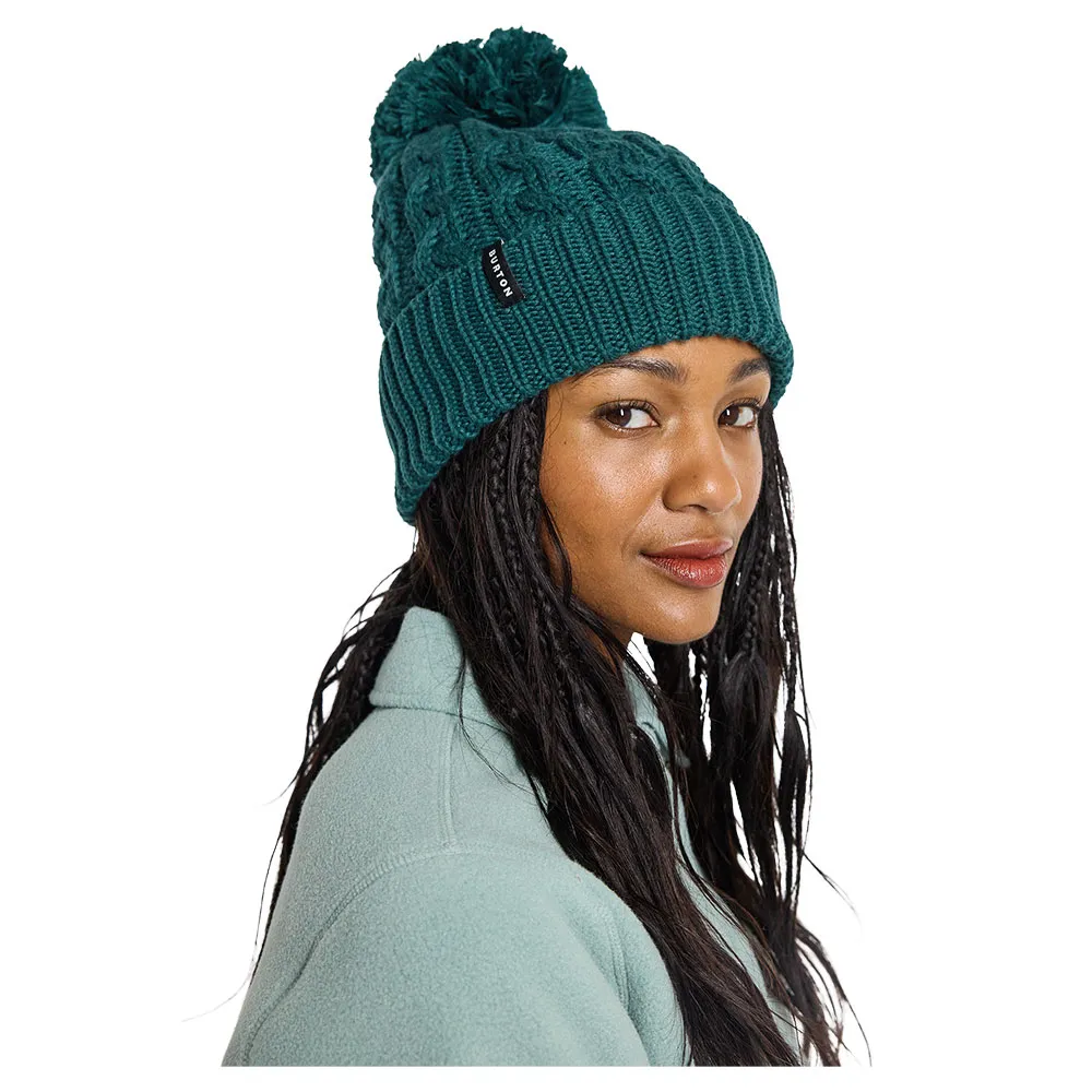 Burton Zippy Fleece Lined Mössa, Deep emerald