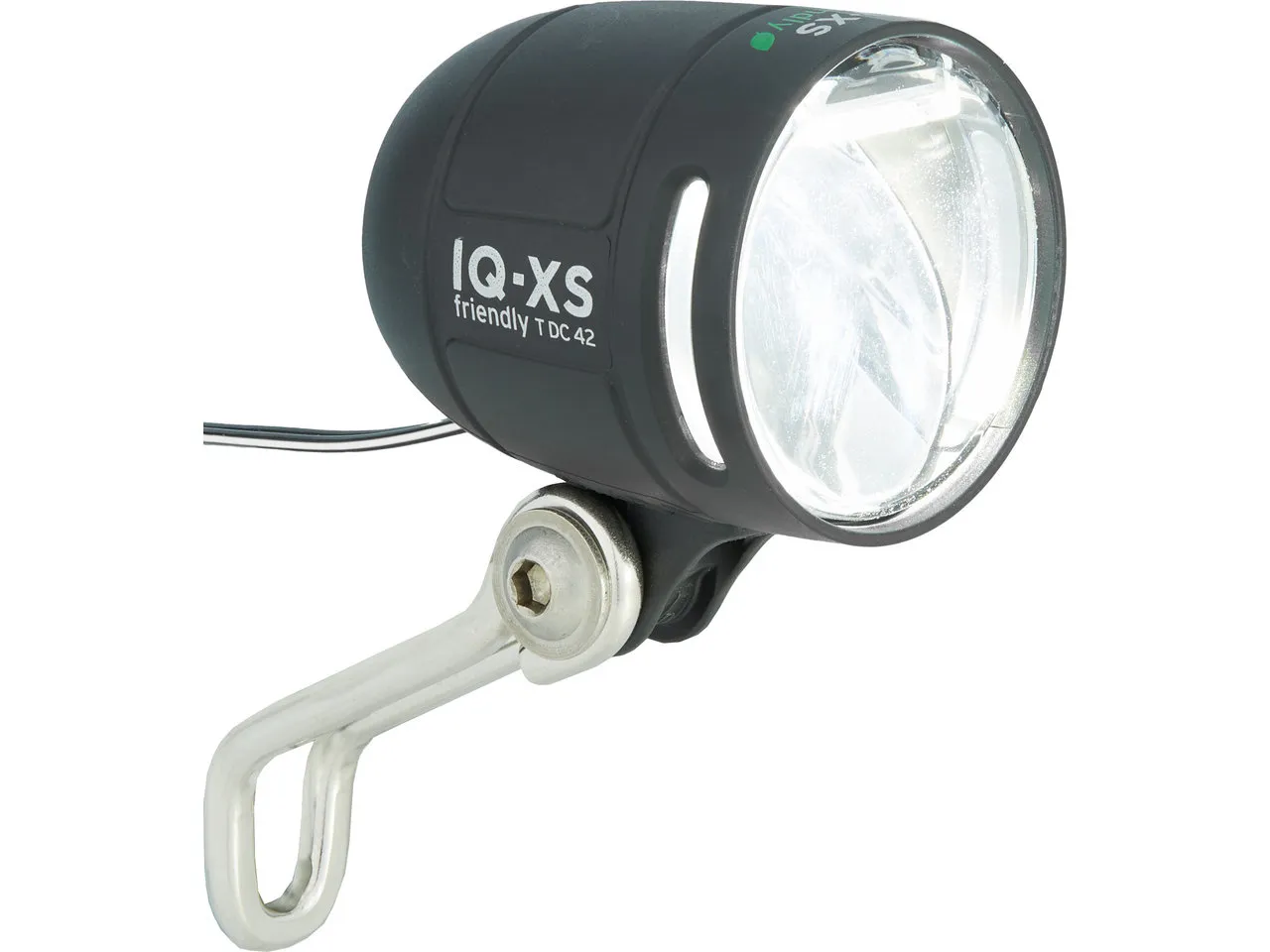 Busch + Müller IQ-XS E friendly LED Frontlicht für E-Bike mit StVZO-Zulassung, Black / silver, One Size