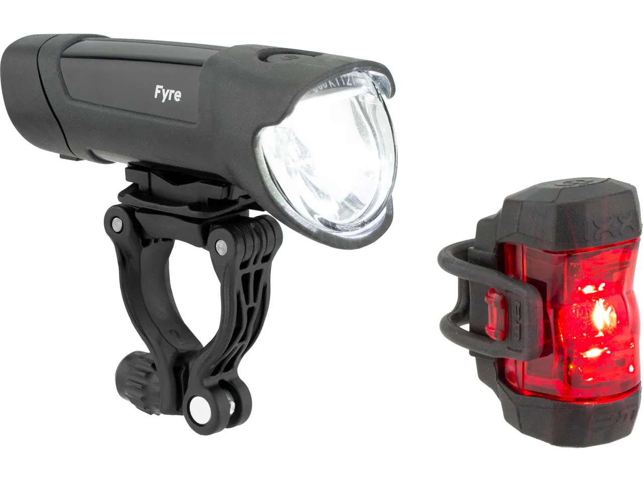 Busch + Müller Ixon Fyre + IXXI LED Beleuchtungsset mit StVZO-Zulassung, Multicolor, One Size