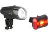 Busch + Müller Ixon IQ Premium + Ixback Senso LED Beleuchtungsset mit StVZO-Zulassung, Black, One Size