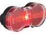Busch + Müller Toplight Flat S Permanent LED Rücklicht mit StVZO-Zulassung, Red / clear, One Size