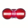 Busch + Müller Toplight Flat S Plus Bakljus, Red / clear, One Size