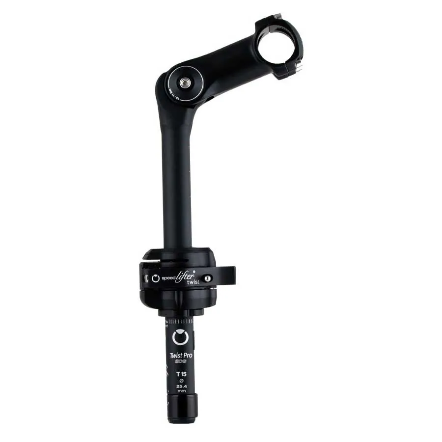 by.schulz Speedlifter Pro Sds T11 25.4 Mm Cykelstyrstam, Black, 88mm, -10º-50º