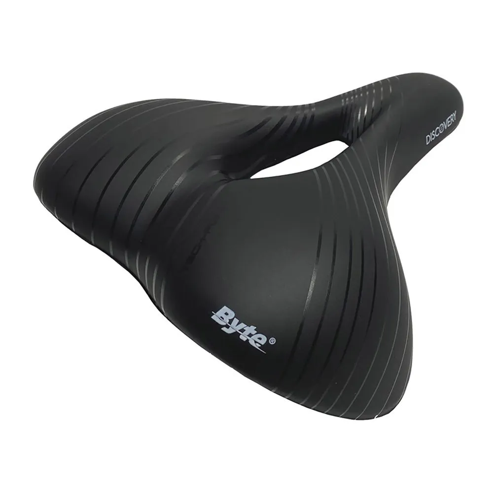 Byte Discovery Relax Cykelsadel, Black, One Size