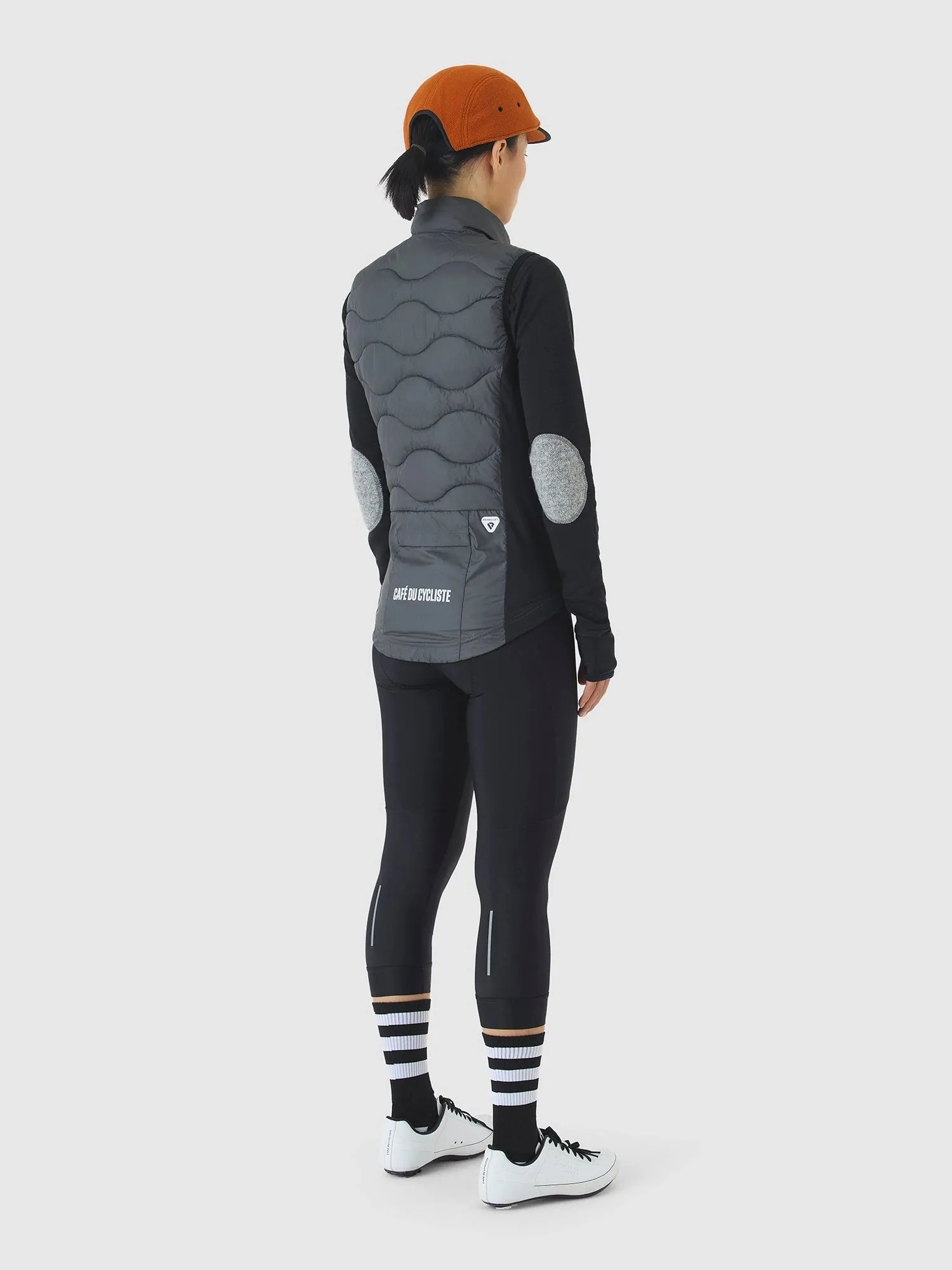 Café Du Cycliste Alexia Unisex Cycling Thermal Gilet, Anthracite Café Du Cycliste Alexia Unisex Cycling Thermal Gilet, Anthracite