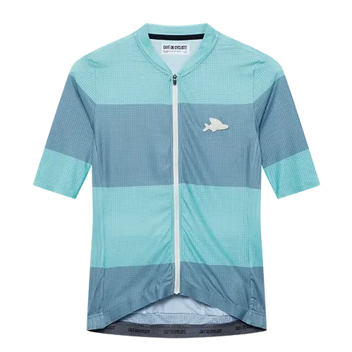 Café Du Cycliste Angeline V2 Race Ultralight Jersey, Riviera Blue/Deep Water Café Du Cycliste Angeline V2 Race Ultralight Jersey, Riviera Blue/Deep Water