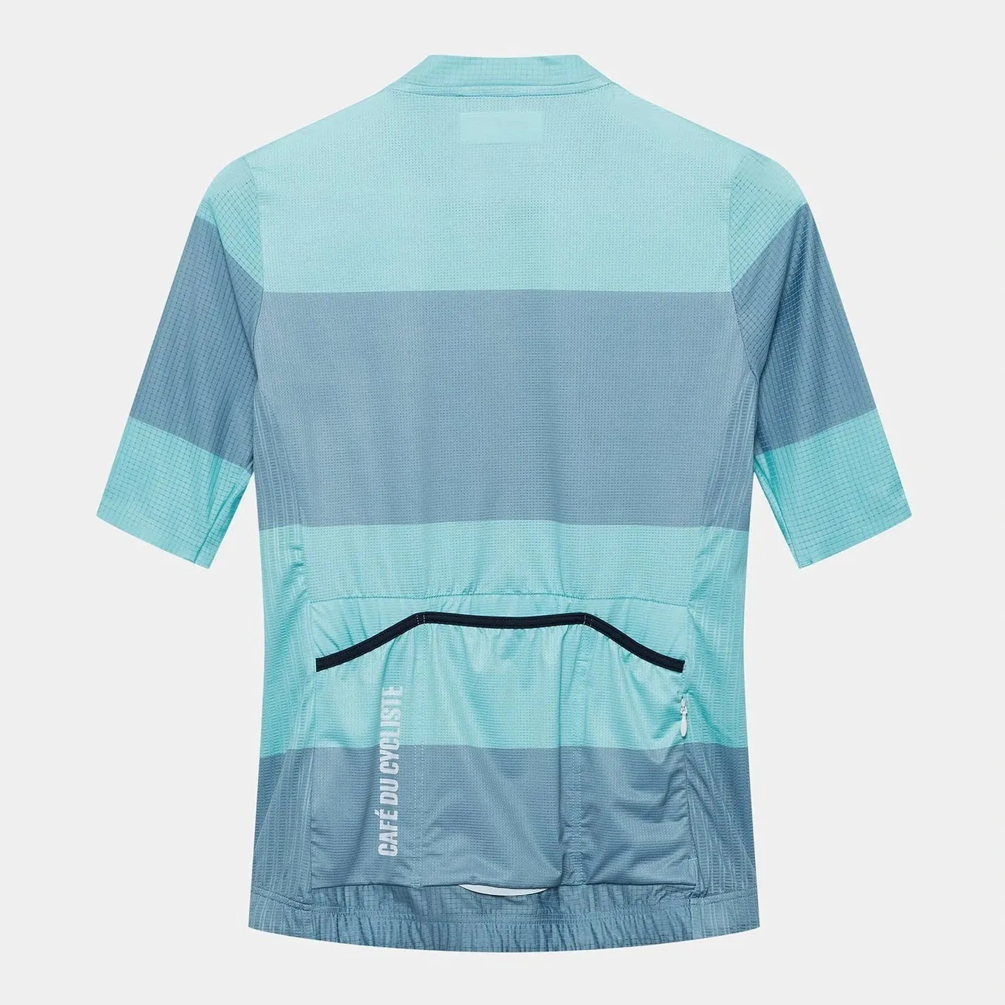 Café Du Cycliste Angeline V2 Race Ultralight Jersey, Riviera Blue/Deep Water Café Du Cycliste Angeline V2 Race Ultralight Jersey, Riviera Blue/Deep Water