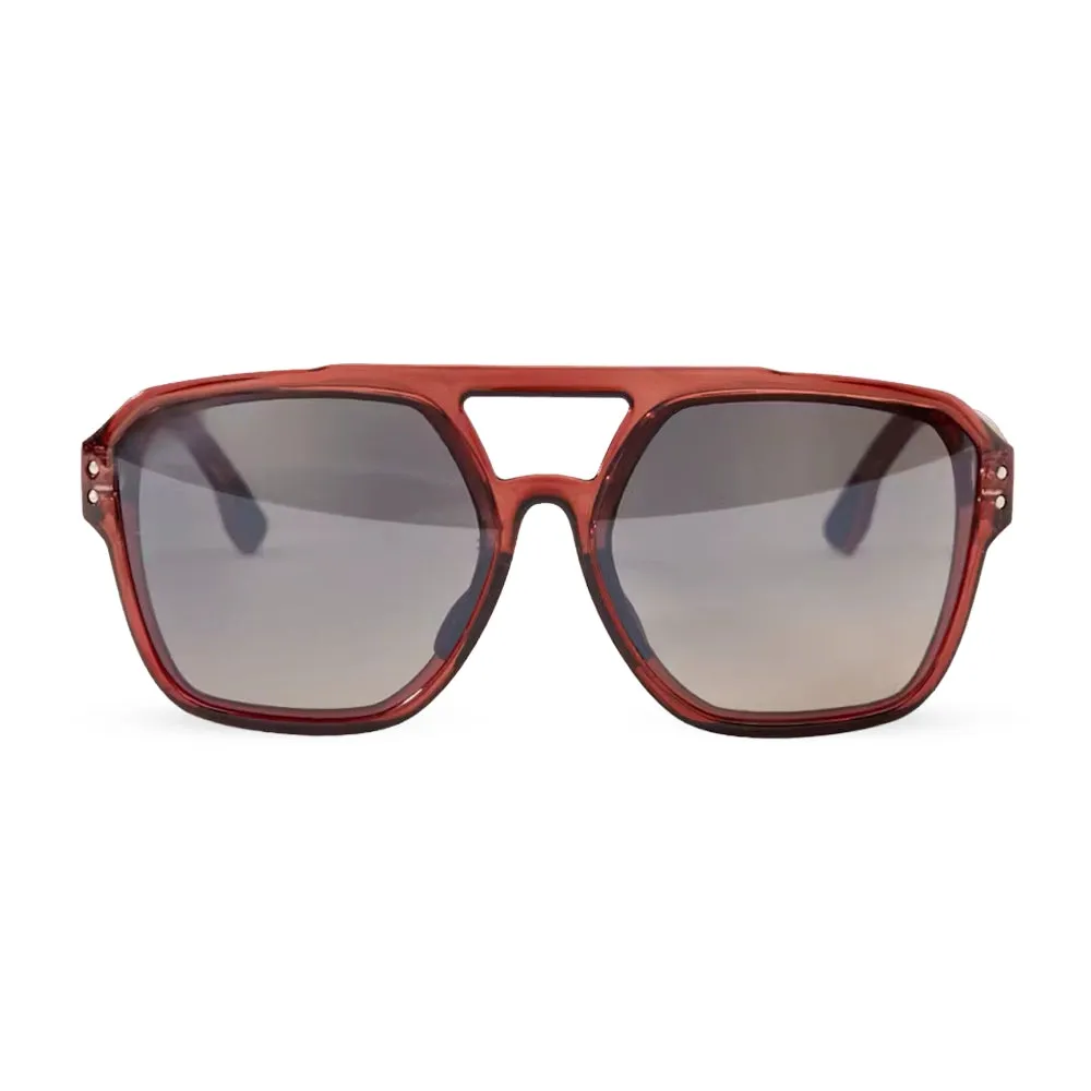 Café Du Cycliste Eyewear Fabius, Amber Frame Grey Photocromic Lens Café Du Cycliste Eyewear Fabius, Amber Frame Grey Photocromic Lens