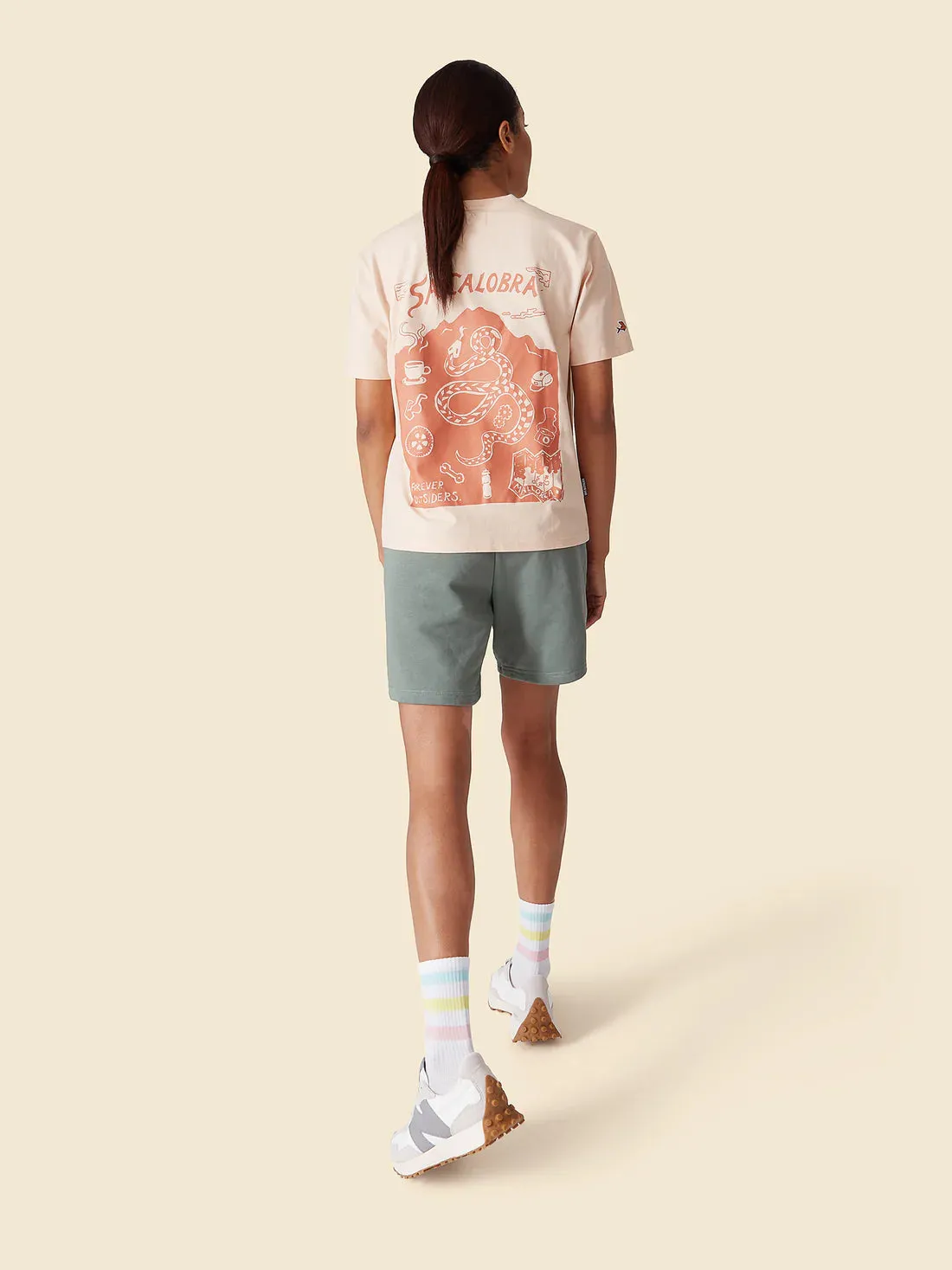 Café Du Cycliste TShirt Col Sa Calobra, Sand, S Café Du Cycliste TShirt Col Sa Calobra, Sand, S