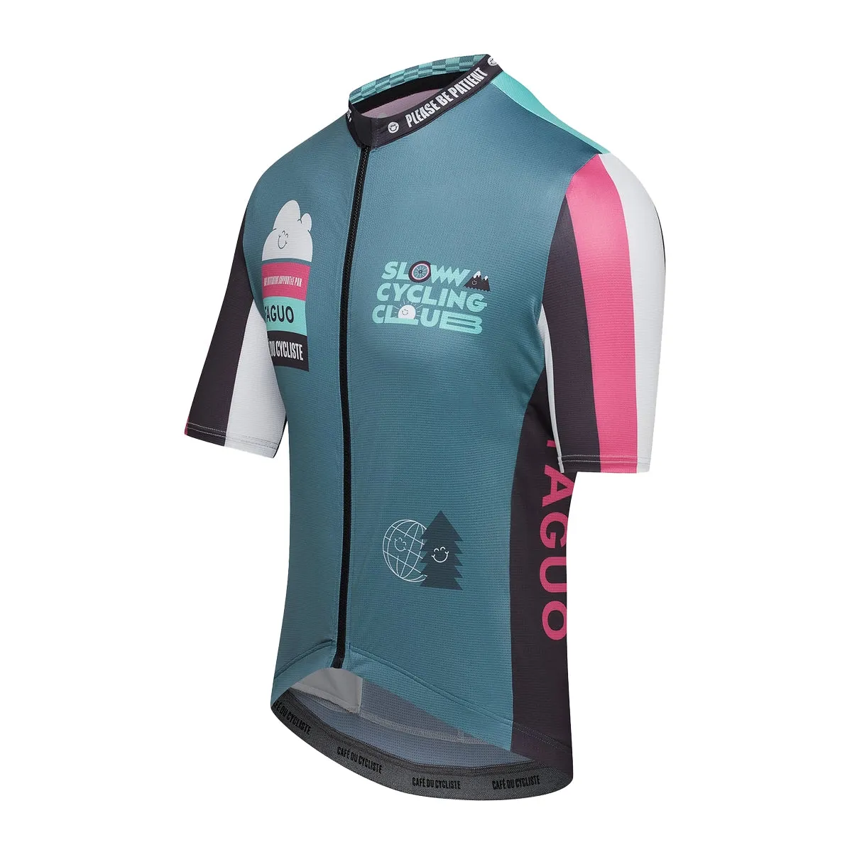 Café Du Cycliste X FAGUO Marius Cycling Jersey, Slow Black Café Du Cycliste X FAGUO Marius Cycling Jersey, Slow Black