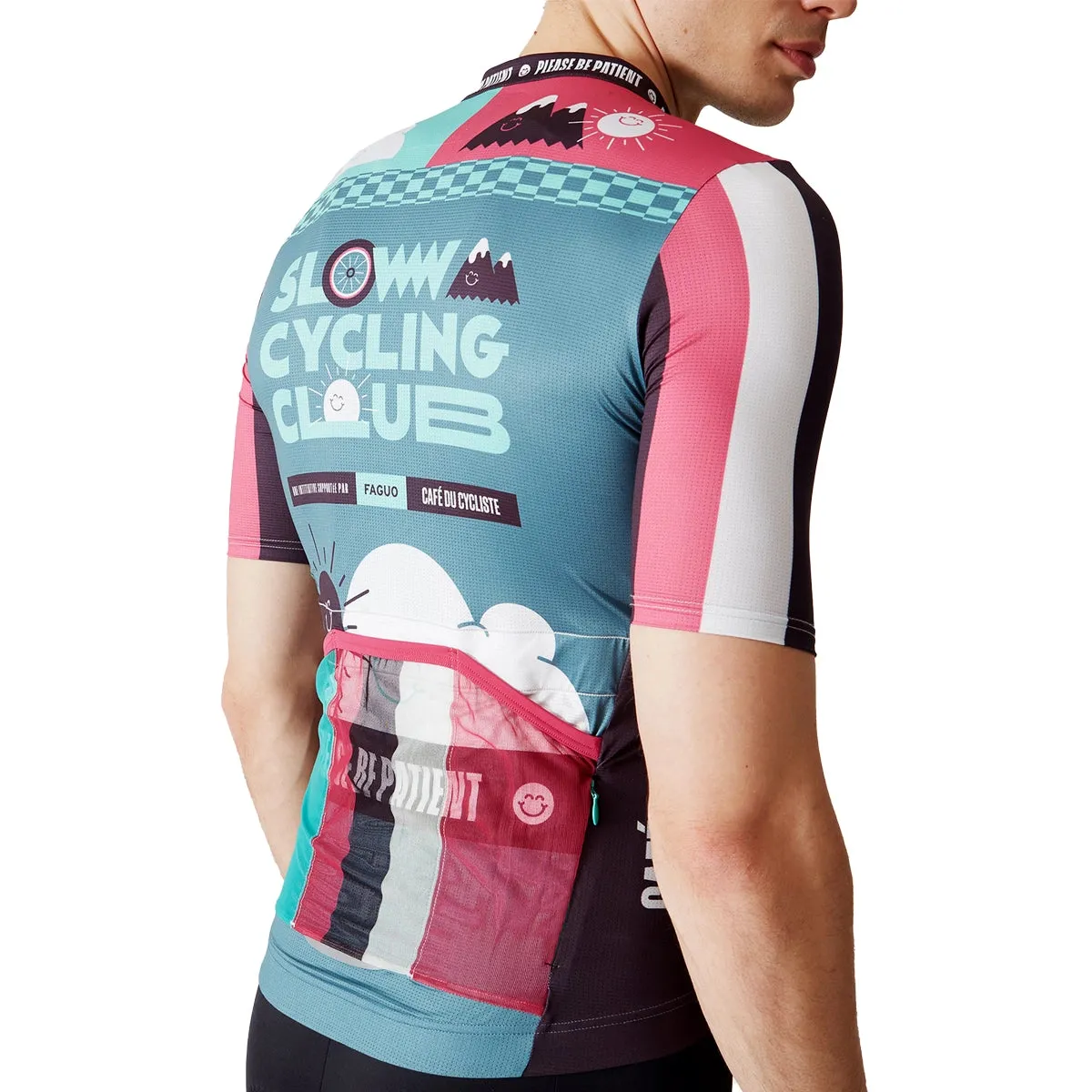 Café Du Cycliste X FAGUO Marius Cycling Jersey, Slow Black Café Du Cycliste X FAGUO Marius Cycling Jersey, Slow Black