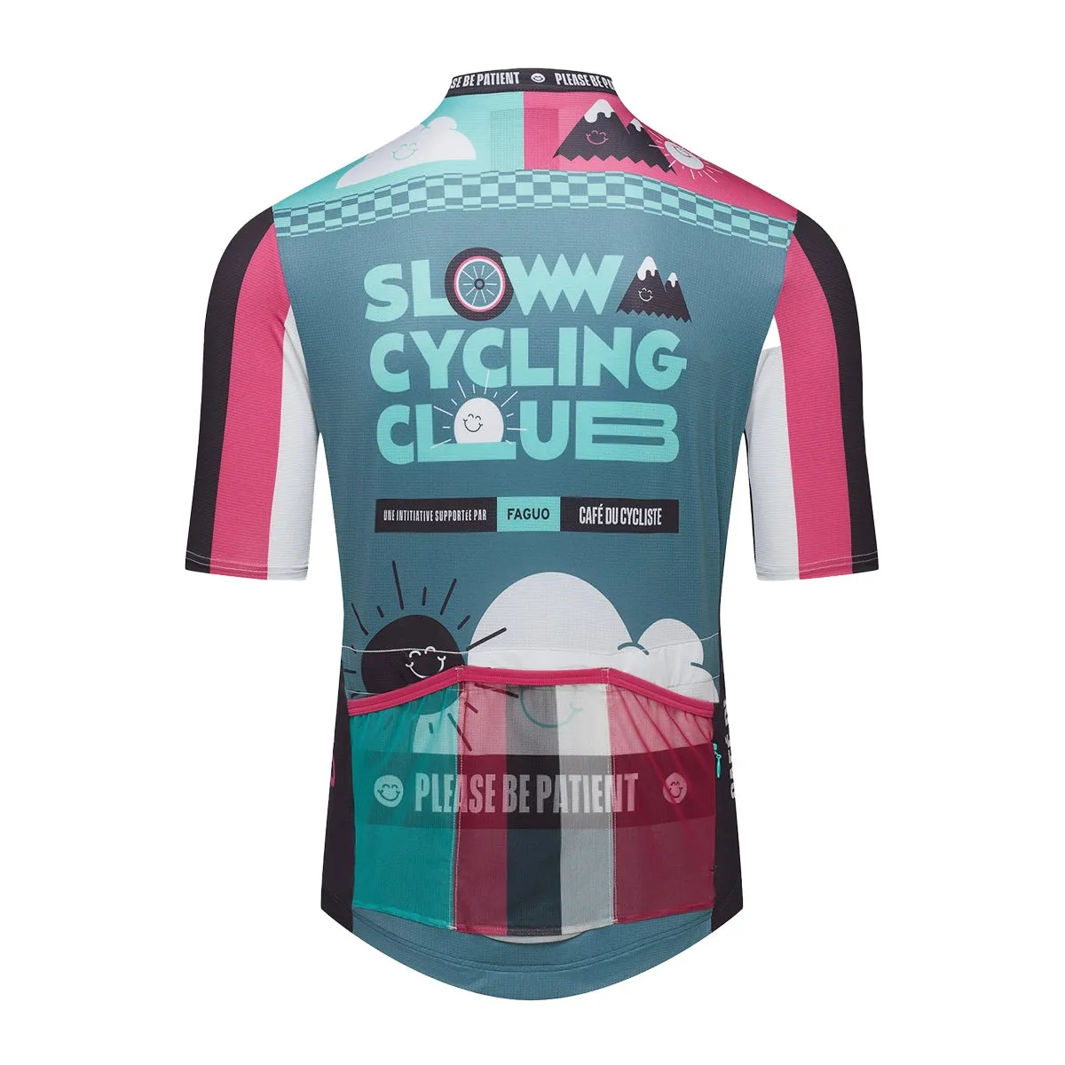 Café Du Cycliste X FAGUO Marius Cycling Jersey, Slow Black Café Du Cycliste X FAGUO Marius Cycling Jersey, Slow Black