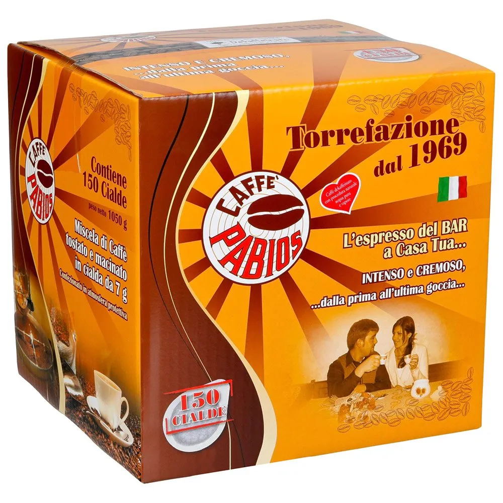Caffe Pabios Koffeinfria Ese-kapslar, Yellow, One Size