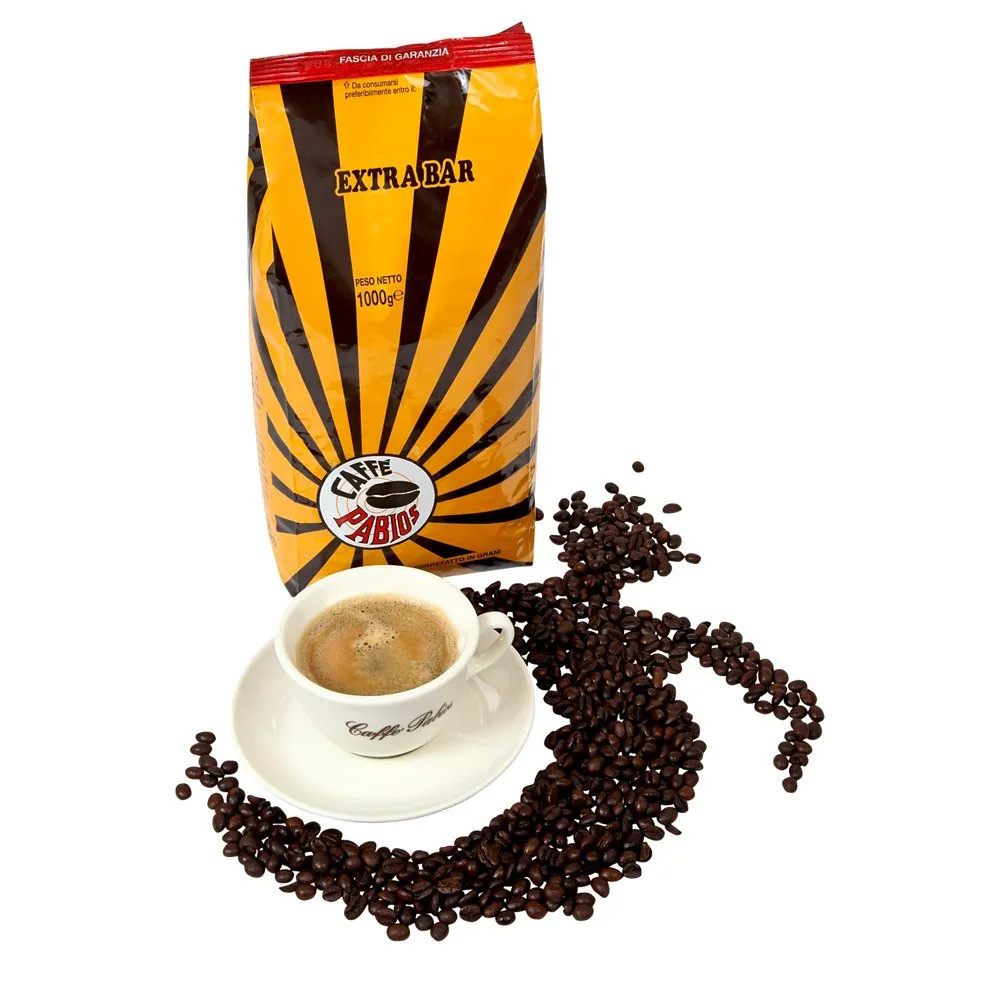 Caffe Pabios Pabios Extra Bar 1kg Kaffebönor, Black, One Size Caffe Pabios Pabios Extra Bar 1kg Kaffebönor, Black, One Size