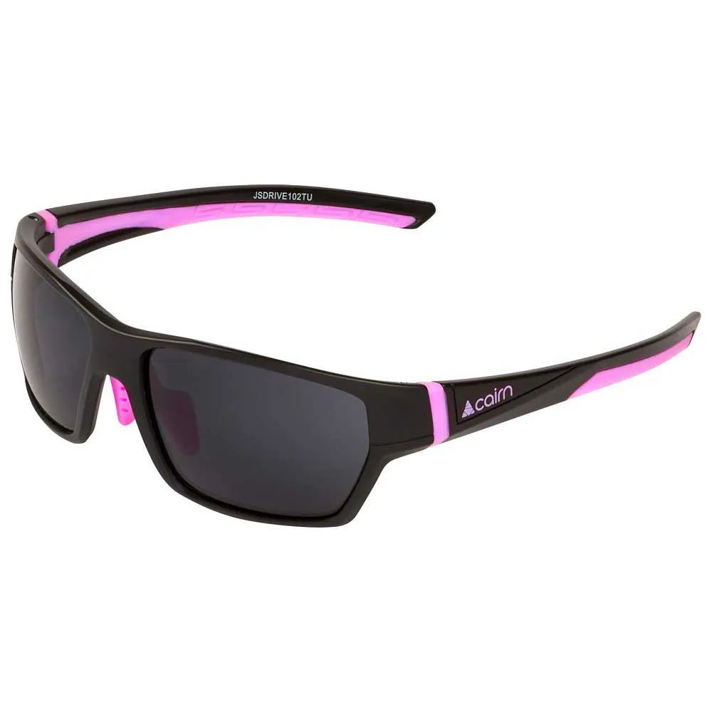 CAIRN Drive Solglasögon, Mat black / neon pink, CAT3
