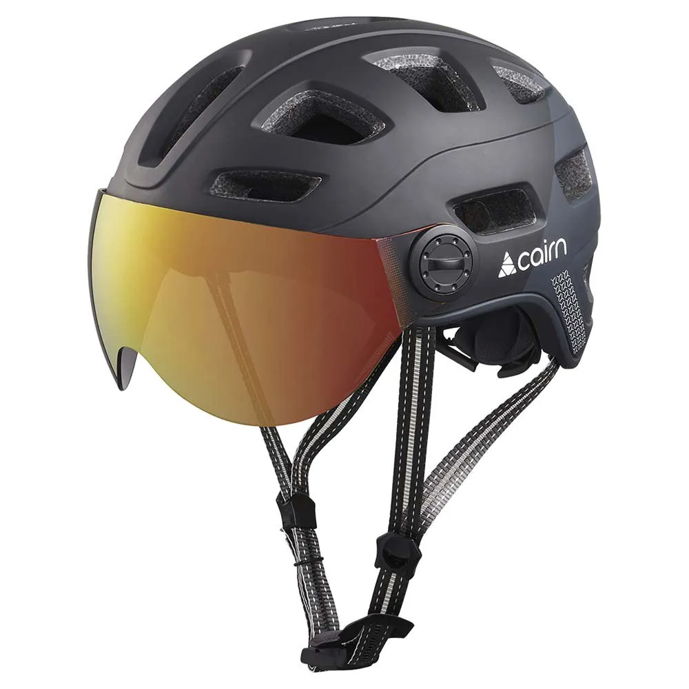 CAIRN Quartz Visor Led Usb Stadshjälm