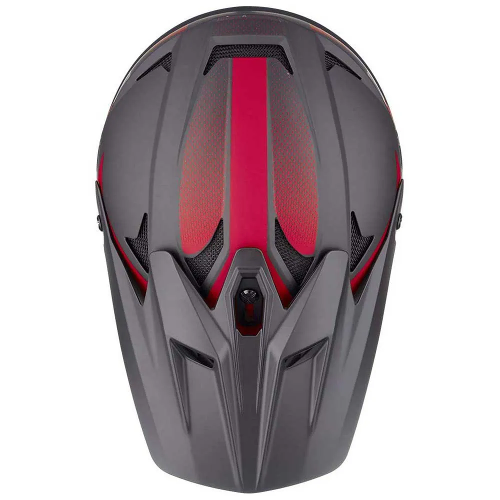 CAIRN X Track Downhillhjälm, Mat black / red