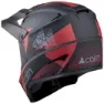 CAIRN X Track Downhillhjälm, Mat black / red