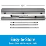 Camco Aluminium Matbord, Silver, 109.22 x 68.58 x 71.12cm