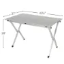 Camco Aluminium Matbord, Silver, 109.22 x 68.58 x 71.12cm