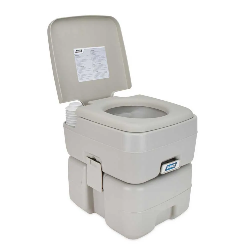Camco Bärbar Toalett 20l, Grey, 42.41 x 41.27 x 36.57cm