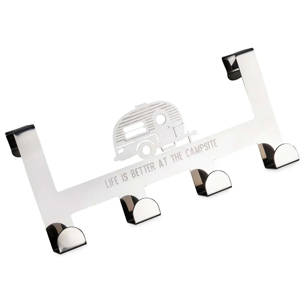 Camco Galge Med 4 Krokar, Silver, 30.48 x 7.6 x 13.9cm