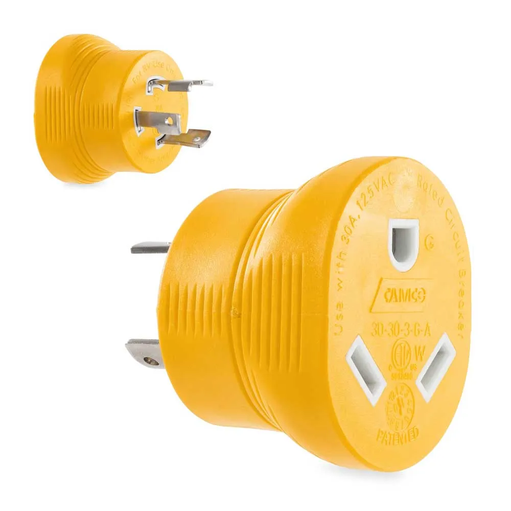 Camco Generatoradapter 30a, Yellow, One Size Camco Generatoradapter 30a, Yellow, One Size